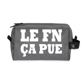 le fn ça pue - Trousse de toilette en tissu recyclé - anthracite - Devant