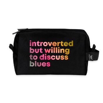 blues - Trousse de toilette en tissu recyclé - noir - Devant