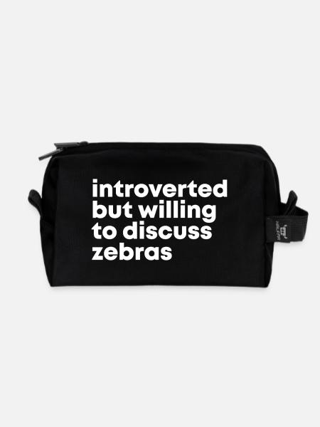 Zebra Zebra Zebra - Recycelte Kulturtasche - Schwarz