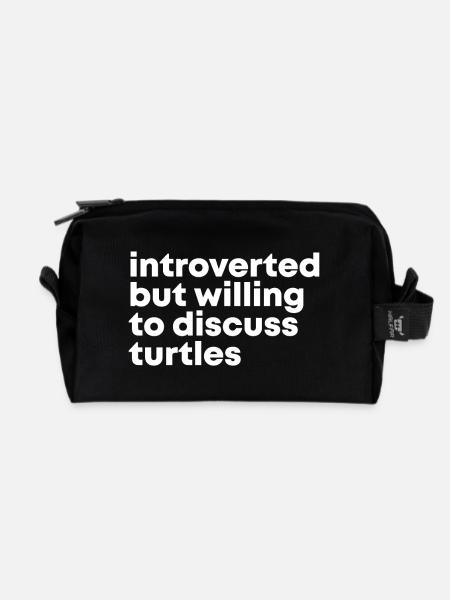Turtle Turtle Turtle - Recycelte Kulturtasche - Schwarz