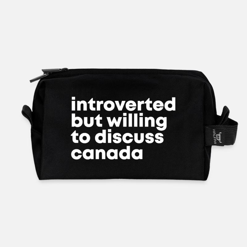Canada - Recycled Toiletry Zip Bag - black
