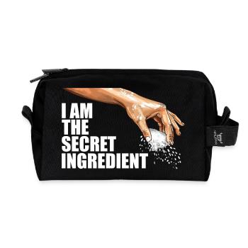 I am the secret ingredient - Recycled Toiletry Zip Bag - black - Front