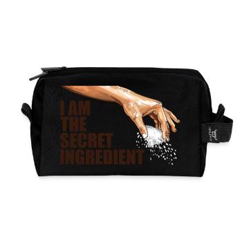 I am the secret ingredient - Recycled Toiletry Zip Bag - black - Front