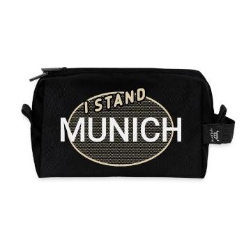 Ich stehe für München - Recycelte Kulturtasche - Schwarz - Vorne