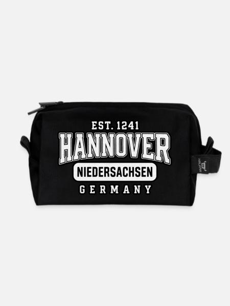 Hannover Niedersachsen - Recycelte Kulturtasche - Schwarz