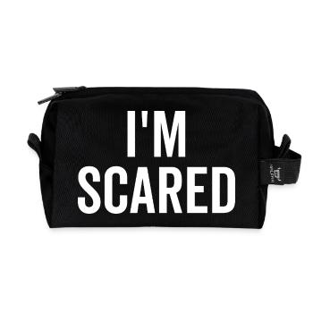 Ich hab Angst - Recycelte Kulturtasche - Schwarz - Vorne