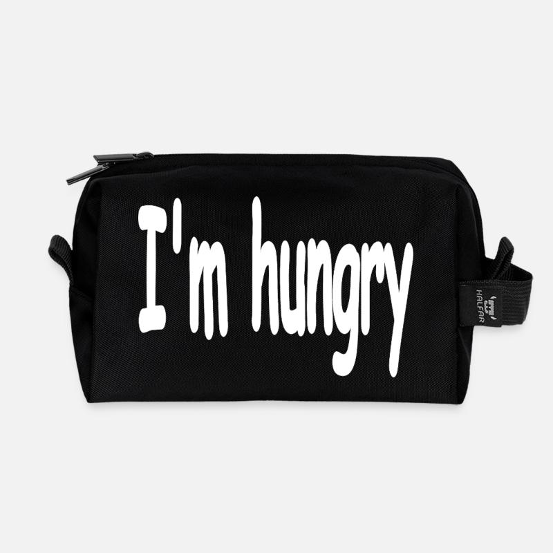 Hunger - Recycelte Kulturtasche - Schwarz