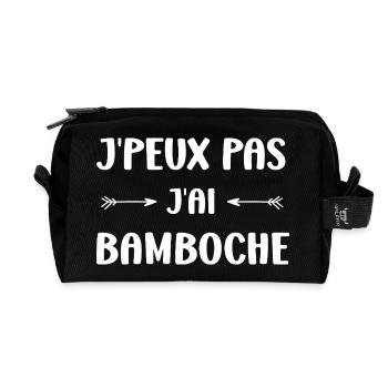 I can't, I messed up - Recycled Toiletry Zip Bag - black - Front