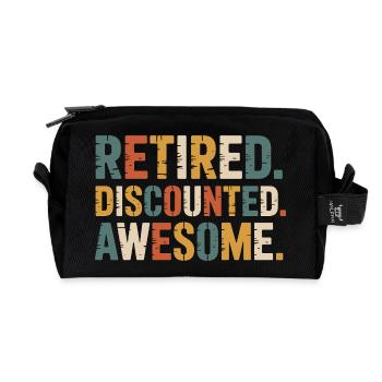 Senior Discount Ruhestand Humor - Recycelte Kulturtasche - Schwarz - Vorne