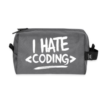 Ich hasse das Programmieren von Computer-Web-Programmierern - Recycelte Kulturtasche - Anthrazit - Vorne