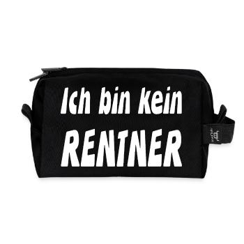 Rentner - Recycelte Kulturtasche - Schwarz - Vorne