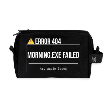 Error 404 - Morning.exe wurde nicht geladen - Recycelte Kulturtasche - Schwarz - Vorne