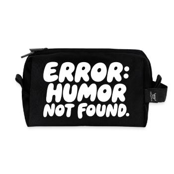 Error Humor Not Found Sarkasmus Spruch - Recycelte Kulturtasche - Schwarz - Vorne