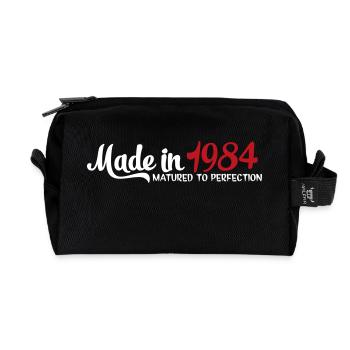 1984 - Recycled Toiletry Zip Bag - black - Front