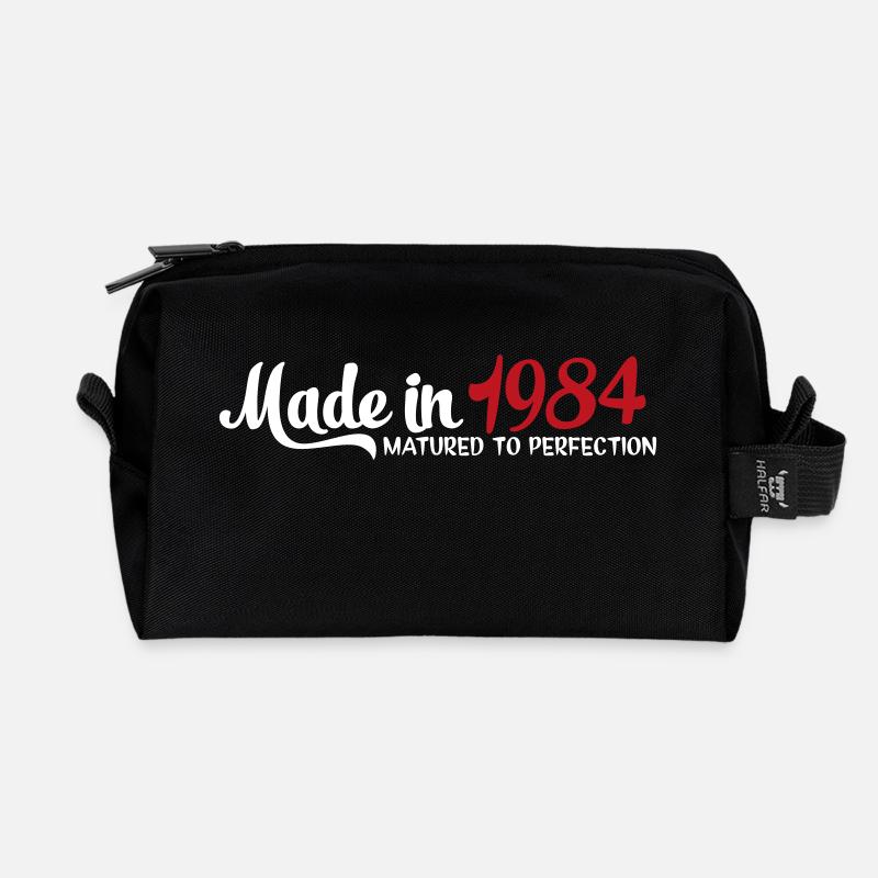 1984 - Recycelte Kulturtasche - Schwarz
