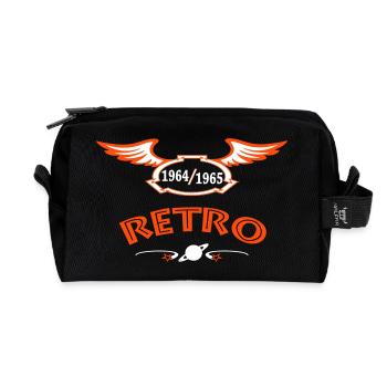 1964 65 - Recycelte Kulturtasche - Schwarz - Vorne