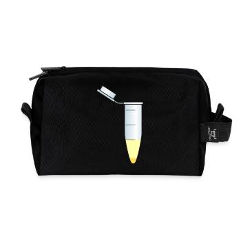 reagenzglas flask tube experiment chemistry chemie - Trousse de toilette en tissu recyclé - noir - Devant