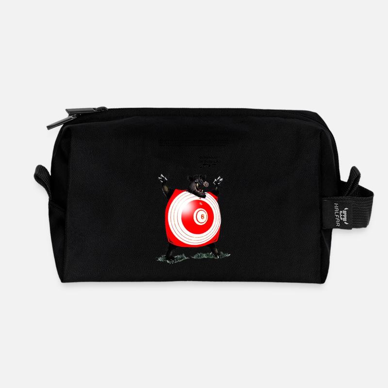 Schwein Bizarre - Recycelte Kulturtasche - Schwarz