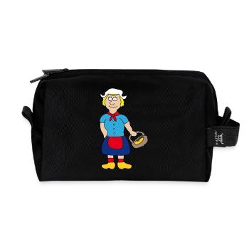 Hollande - Trousse de toilette en tissu recyclé - noir - Devant