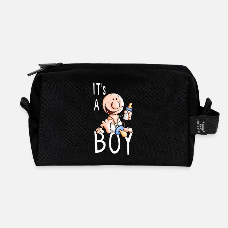It's a Boy - Junge - Jungen - Jungs - Kind - Baby - Recycelte Kulturtasche - Schwarz