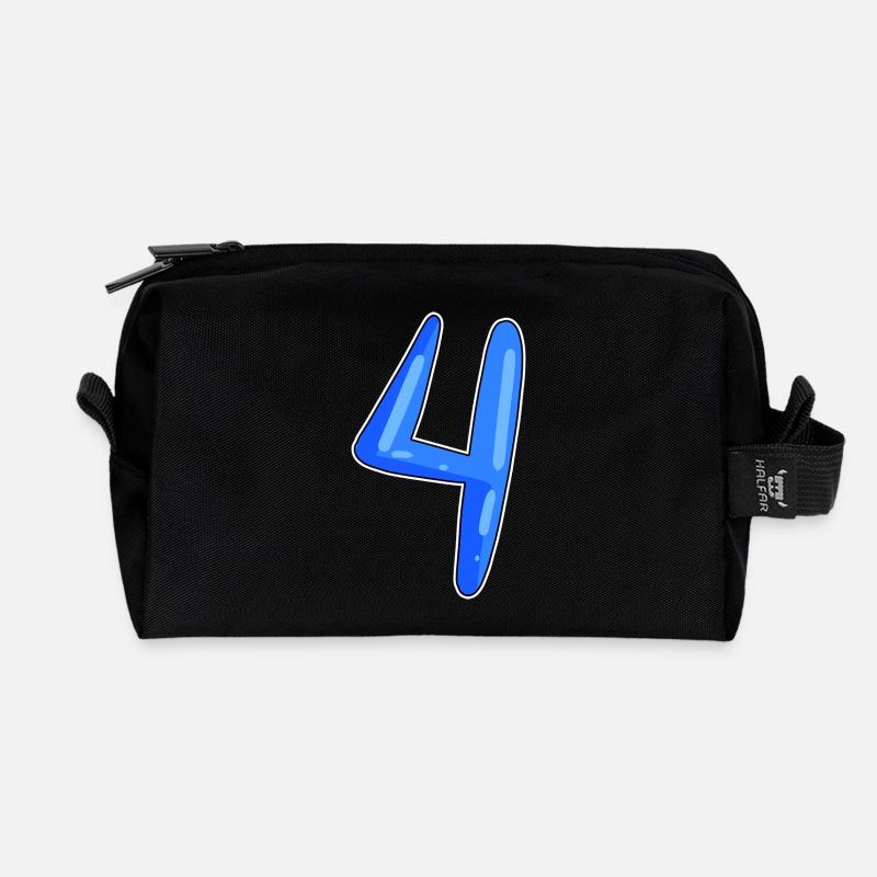 4 - Recycelte Kulturtasche - Schwarz