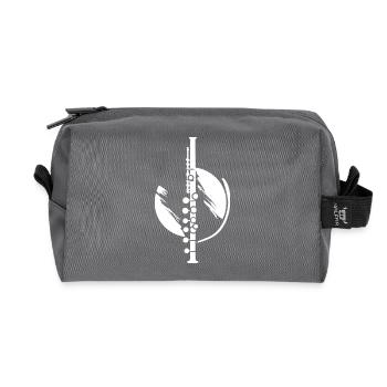 Flûte - Trousse de toilette en tissu recyclé - anthracite - Devant