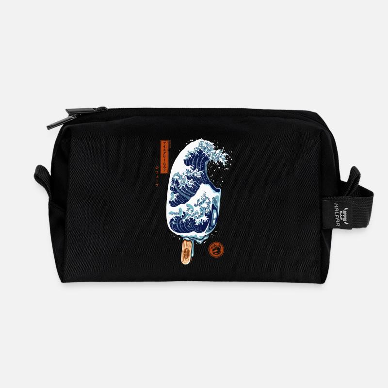 Japan - Kanagawa Eisstiel - Recycelte Kulturtasche - Schwarz