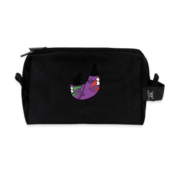 Battu par soi même - Trousse de toilette en tissu recyclé - noir - Devant