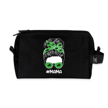 Reiten Mama Mutter Pferde - Recycelte Kulturtasche - Schwarz - Vorne