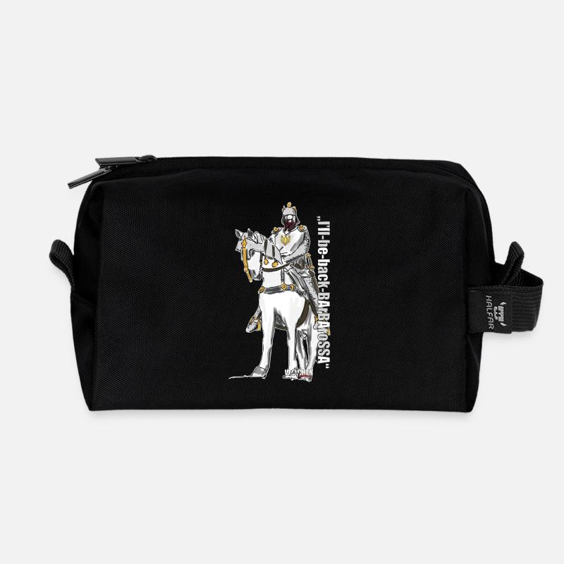 Barbarossa "I'll be back" - Recycelte Kulturtasche - Schwarz