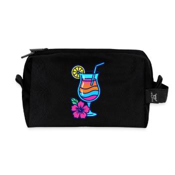 cocktail - Recycled Toiletry Zip Bag - black - Front