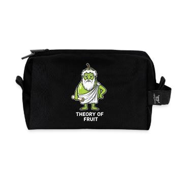 Théorie des fruits : Philosophe Vert Pear - Trousse de toilette en tissu recyclé - noir - Devant