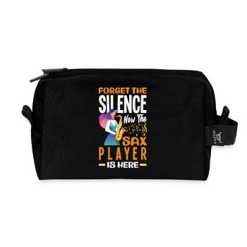 Saxofon - Recycelte Kulturtasche - Schwarz - Vorne