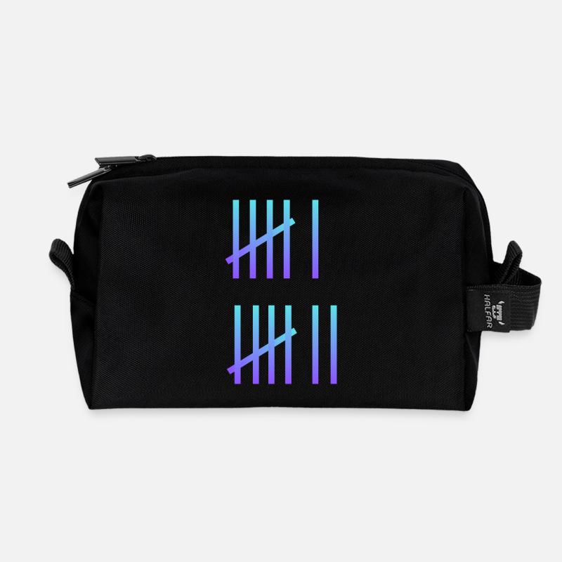 SIX SEVEN Meme - Recycelte Kulturtasche - Schwarz