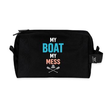 Les poils de mer s’en fichent - Trousse de toilette en tissu recyclé - noir - Devant