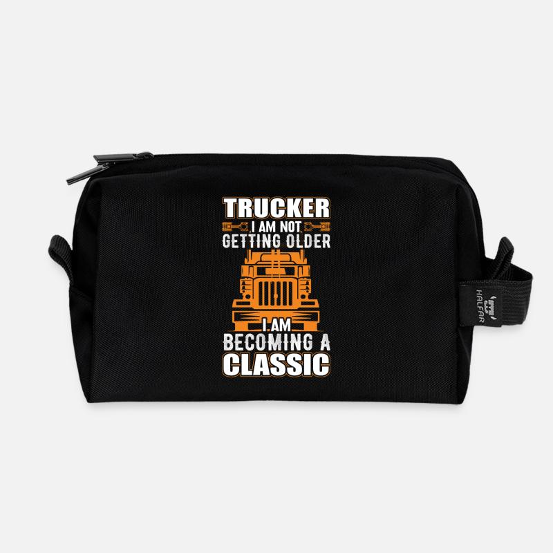 Lkw Fahrer - Recycelte Kulturtasche - Schwarz