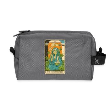 Hohepriesterin Cannabis Tarot - Recycelte Kulturtasche - Anthrazit - Vorne