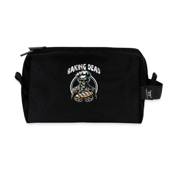Baking Dead Zombie Bäcker gruseliger Bäcker - Recycelte Kulturtasche - Schwarz - Vorne