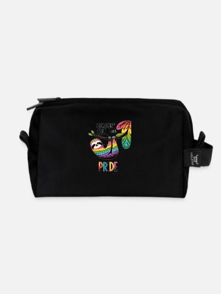 LGBTQ Pride Faultier Stolz Monat - Recycelte Kulturtasche - Schwarz