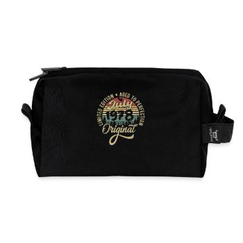 Anniversaire Juillet 1978 Juillet 1978 Juillet 1978 - Trousse de toilette en tissu recyclé - noir - Devant