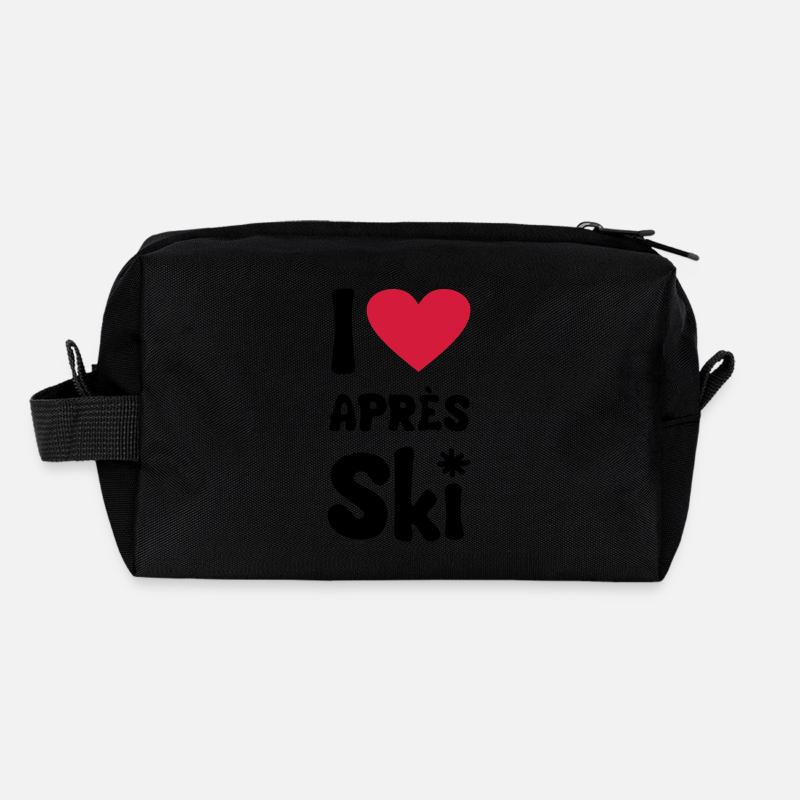 I love apresski Trousse de toilette en tissu recyclé