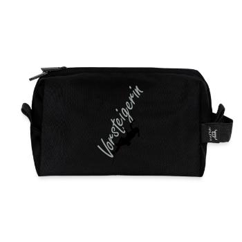 Vorsteigerin - Recycelte Kulturtasche - Schwarz - Vorne
