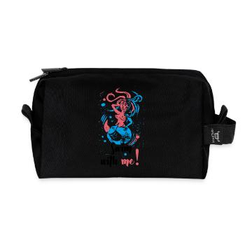 Nage avec moi - Trousse de toilette en tissu recyclé - noir - Devant