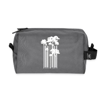 code à barres - Trousse de toilette en tissu recyclé - anthracite - Devant