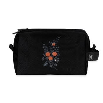 Die Blumen von Lars und Sigrin - Recycelte Kulturtasche - Schwarz - Vorne
