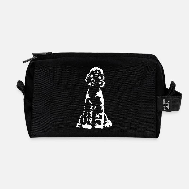 Pudel "Black Edition" - Recycelte Kulturtasche - Schwarz