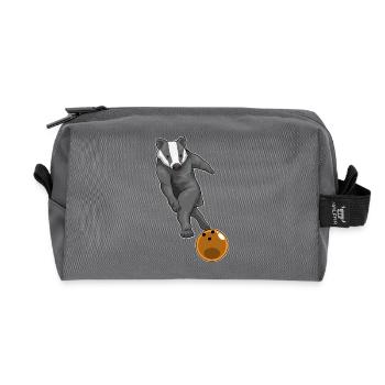 Badger Boule de bowling - Trousse de toilette en tissu recyclé - anthracite - Devant