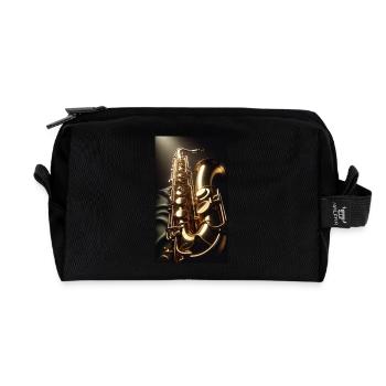 Saxophon - Recycelte Kulturtasche - Schwarz - Vorne