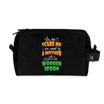 You Don t Scare Me Quote - Recycelte Kulturtasche - Schwarz - Vorne