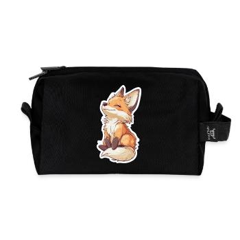 Renard - Trousse de toilette en tissu recyclé - noir - Devant
